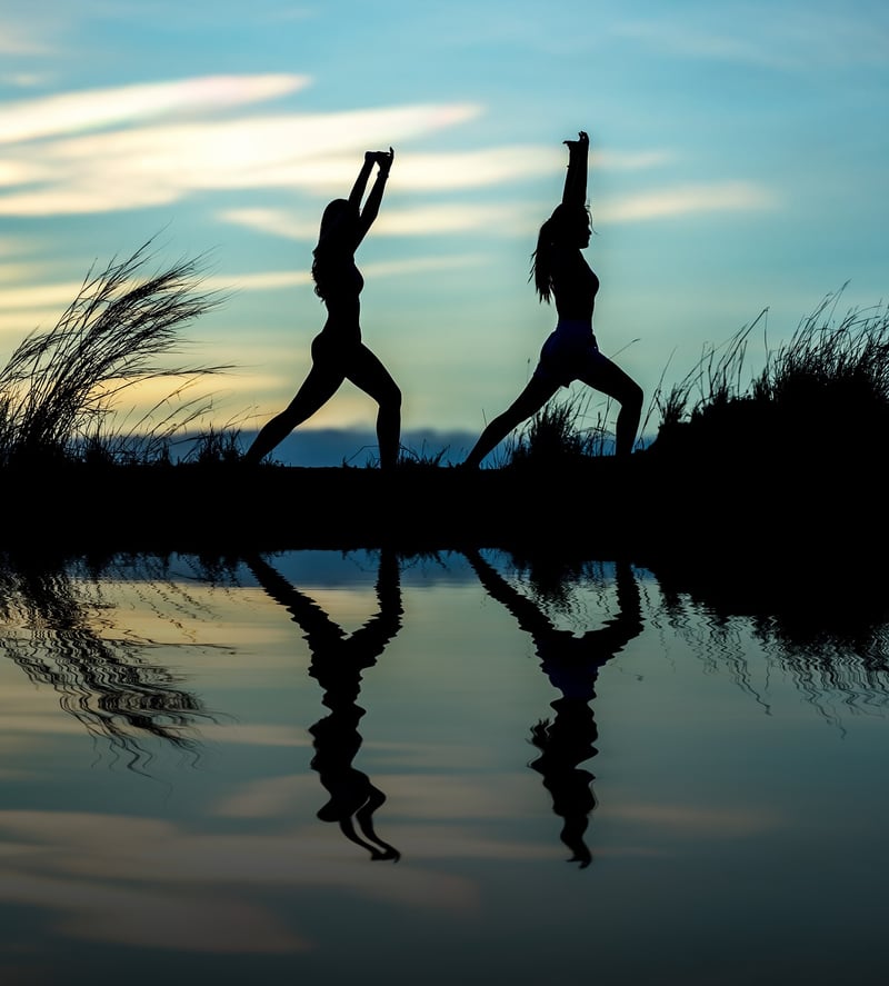 Meditation at sunrise